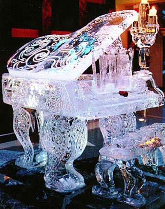 Piano Ice Sculpture