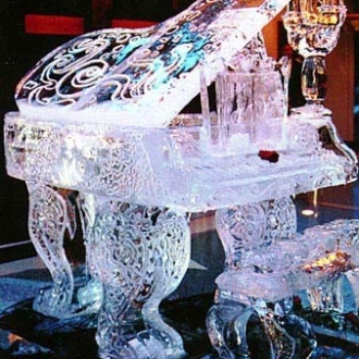 Piano Ice Sculpture
